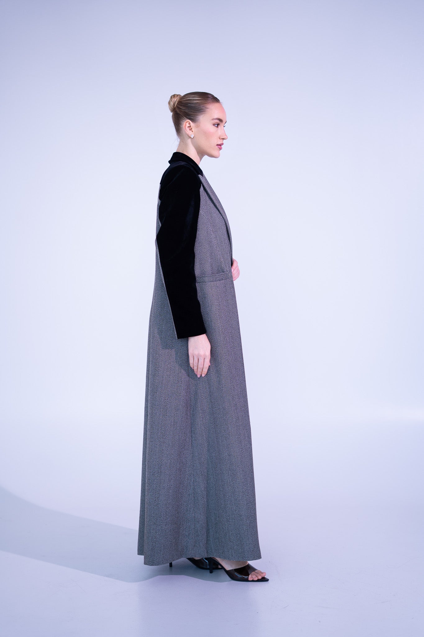 Grey Wool Abaya