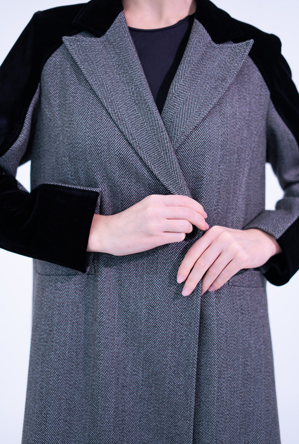 Grey Wool Abaya