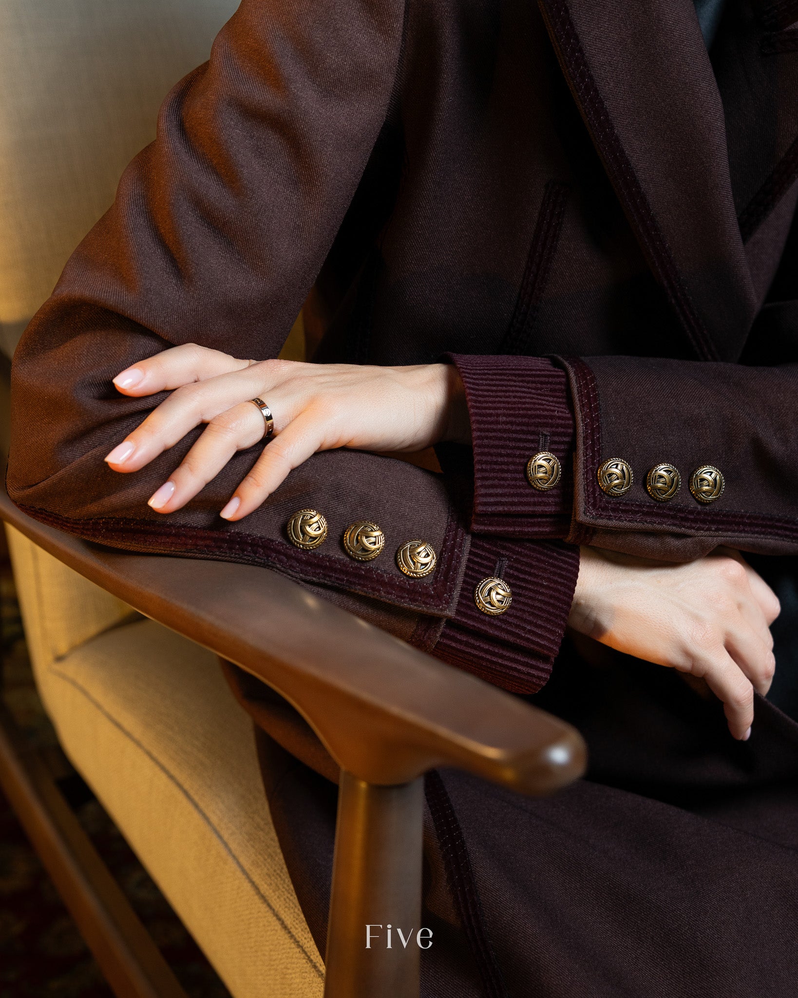 Etro Maroon Wool Abaya