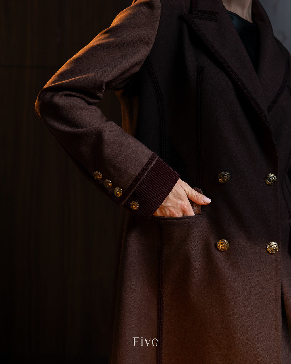 Etro Maroon Wool Abaya