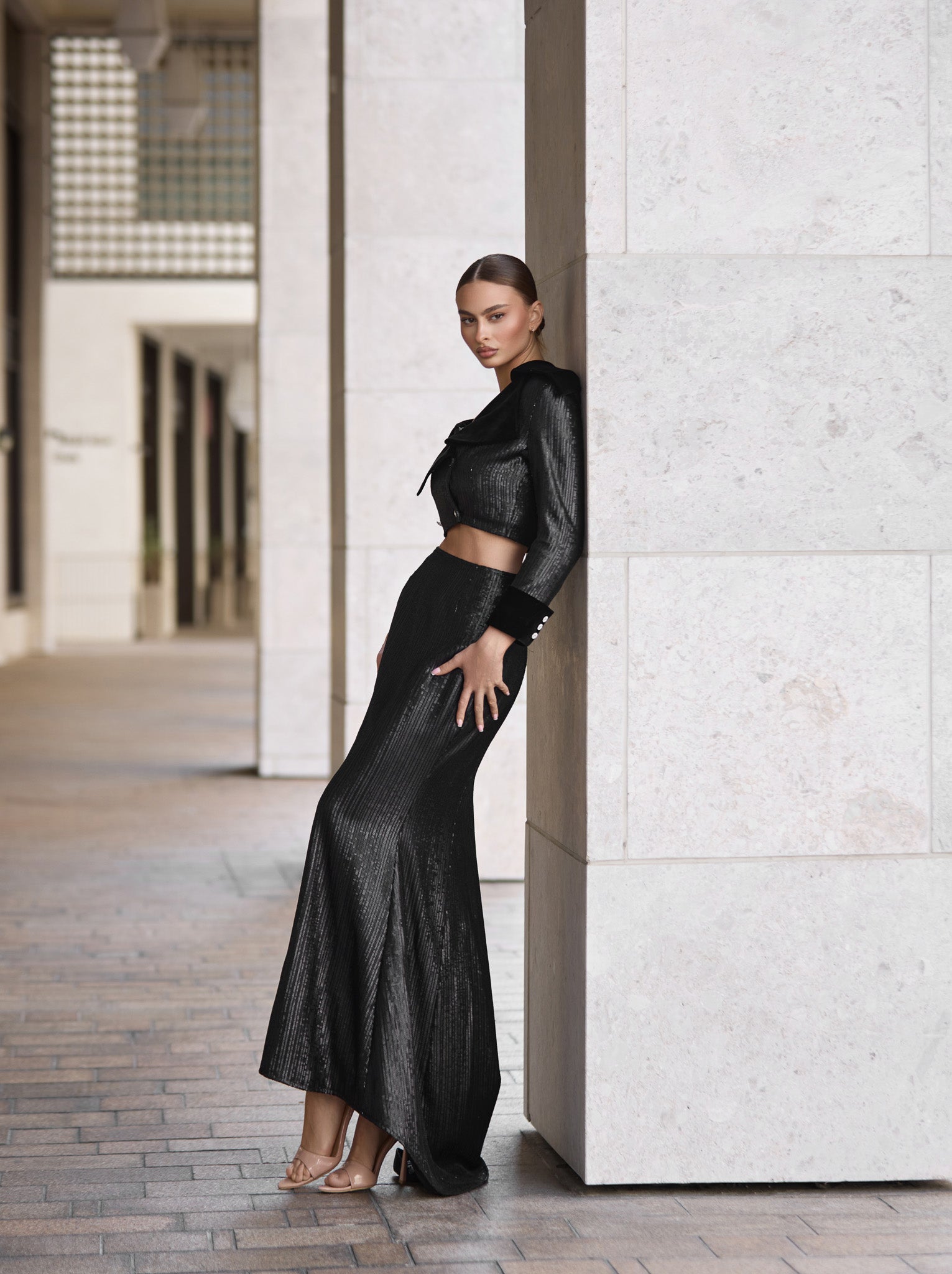 Velvet Jacket and Skirt