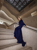Blue Velvet Gown