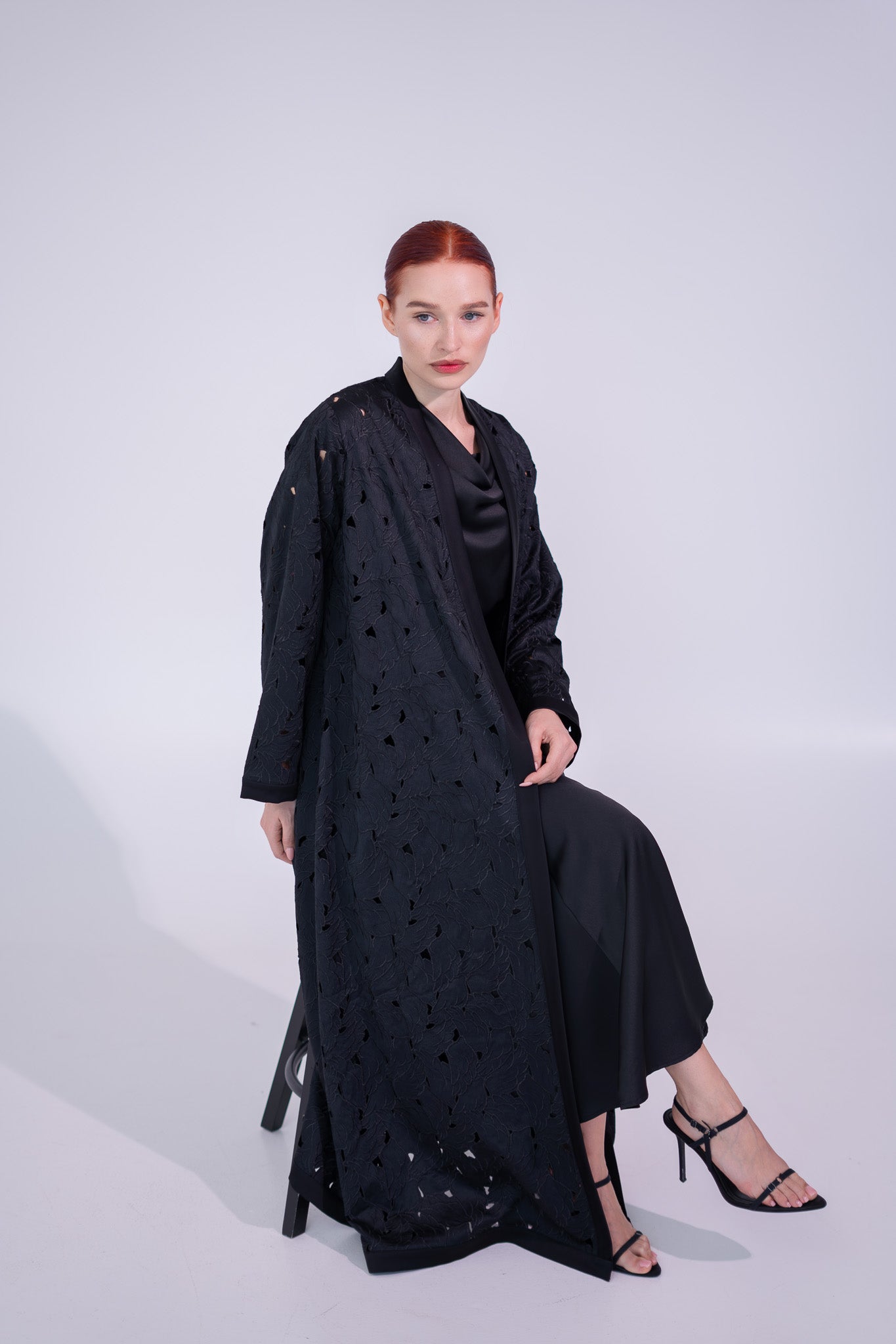 Black See Through Abaya