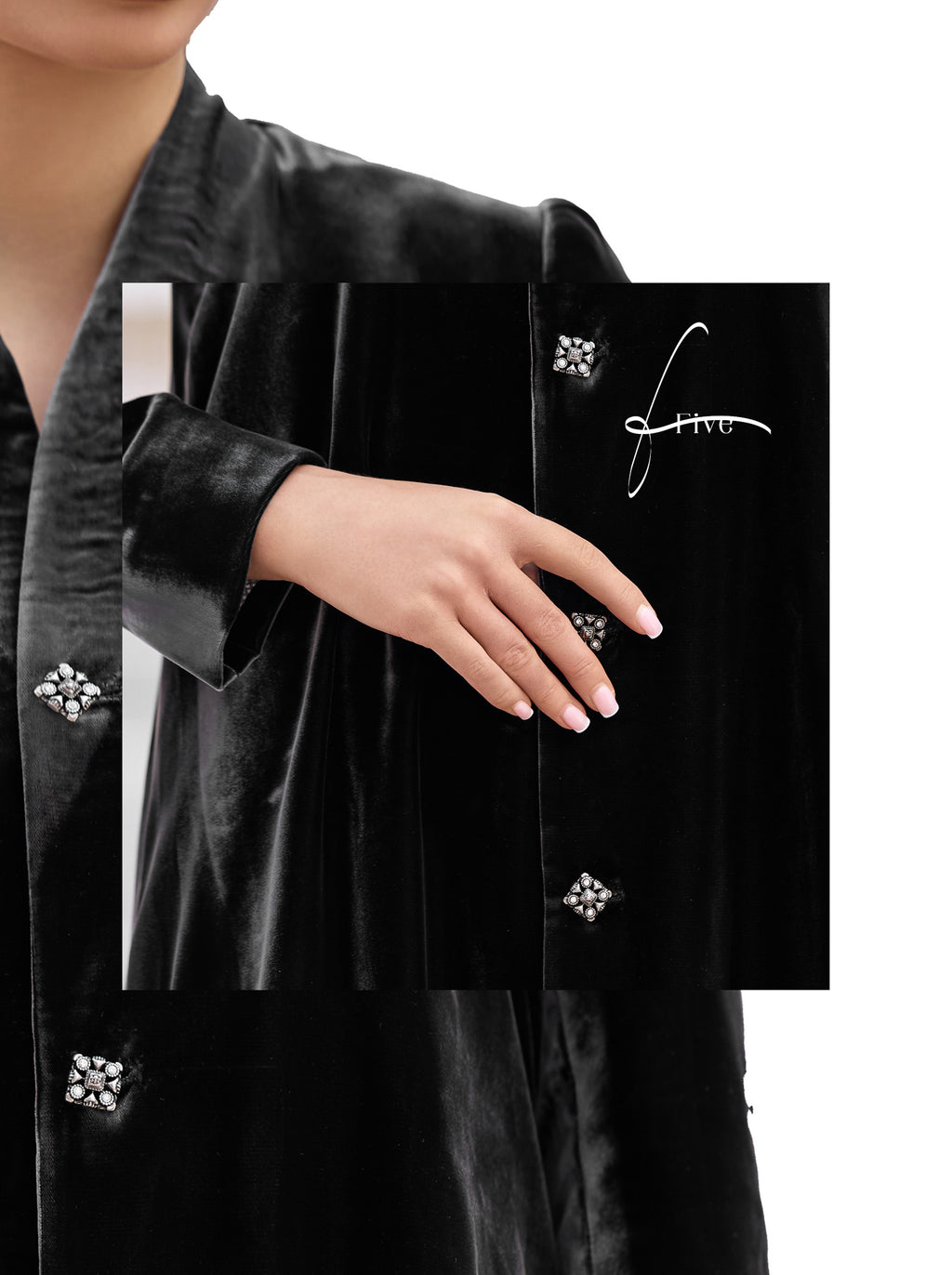 Olive Green Velvet Abaya